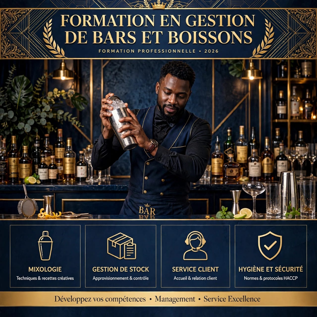 GESTION DE BARS ET BOISSONS